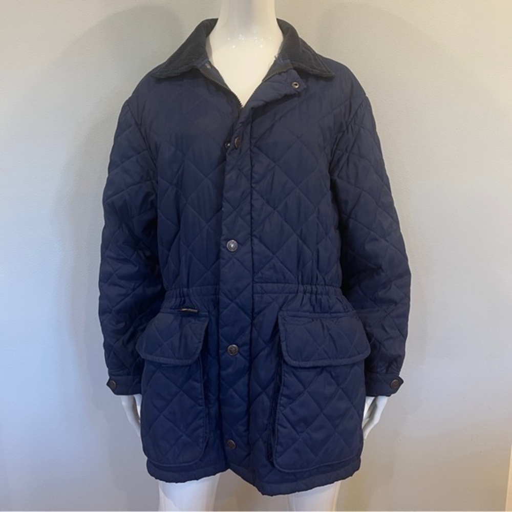 Hunting World New York Quilted Navy Jacket